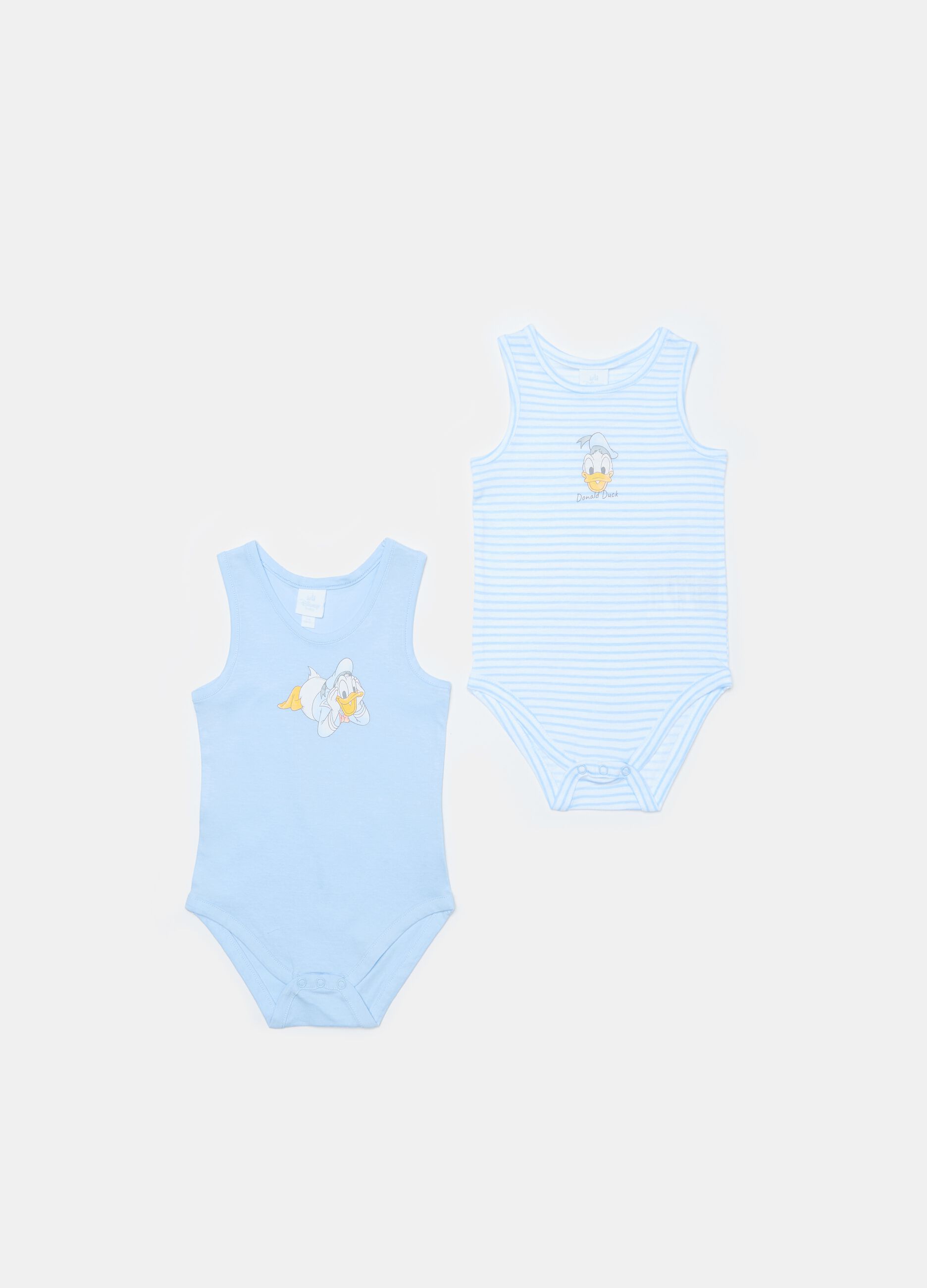 Two-pack Donald Duck 90 bodysuits in organic cotton