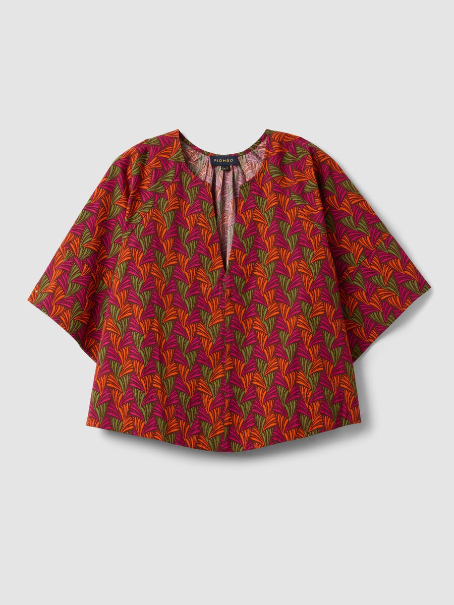 Camisa multicolor de algod&oacute;n puro_4