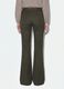 Pantaloni verdi in viscosa elasticizzata slim fit_3
