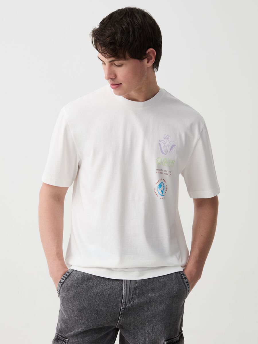Camiseta de algodón con estampado_0