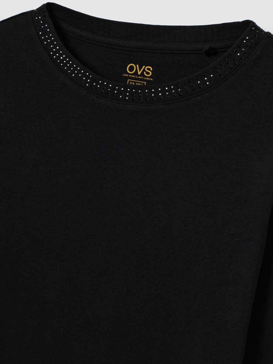 Pure Cotton Black Regular Fit T-Shirt_5