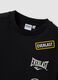 T-shirt nera in puro cotone con stampe all over per bambino_3