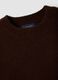Dark brown crew-neck stretch wool jumper_2