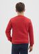 Boys' red sweatshirt in pure cotton regular fit with print_1