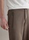Brown regular fit stretch cotton blend shorts_3
