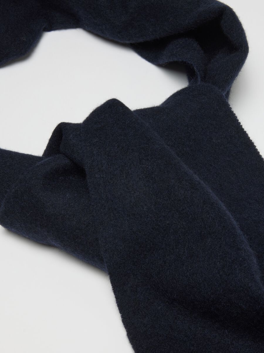 Pure Blue Cashmere Scarf_2