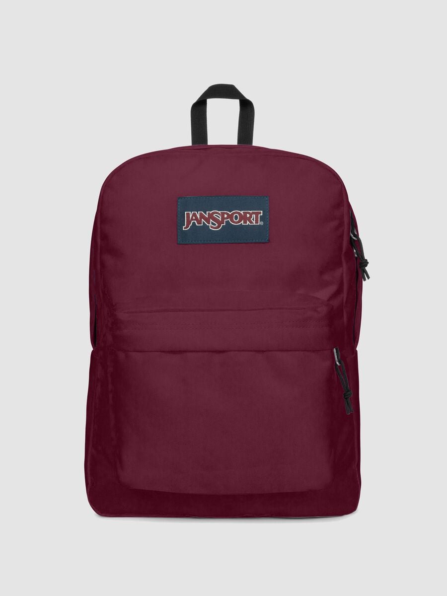 Zaino rosso con tasca frontale_0