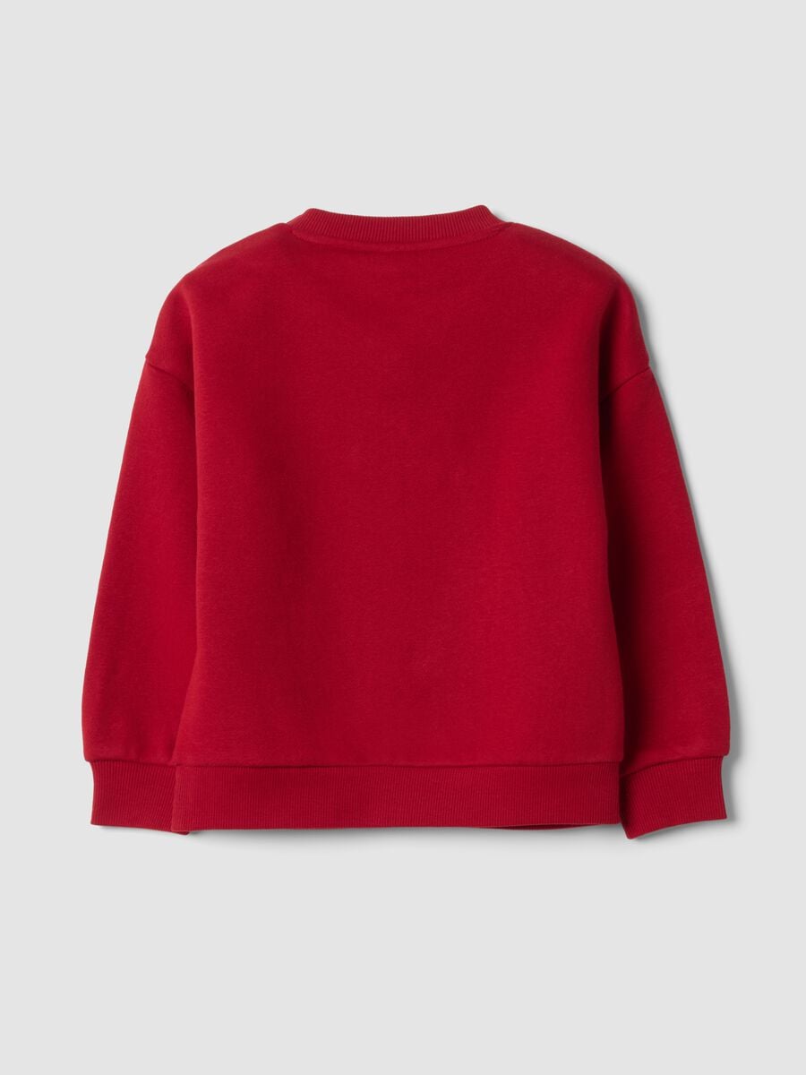 Crvena pamučna sweatshirt majica mje&scaron;avine s okruglim izrezom i MARVEL Spider-Man printom_1