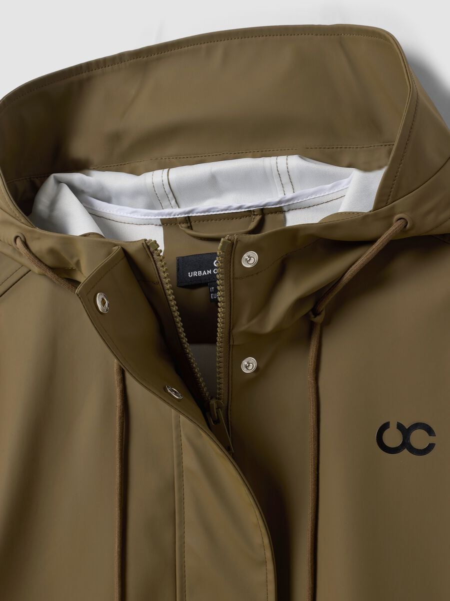 Long Green Hooded Zip Jacket_6