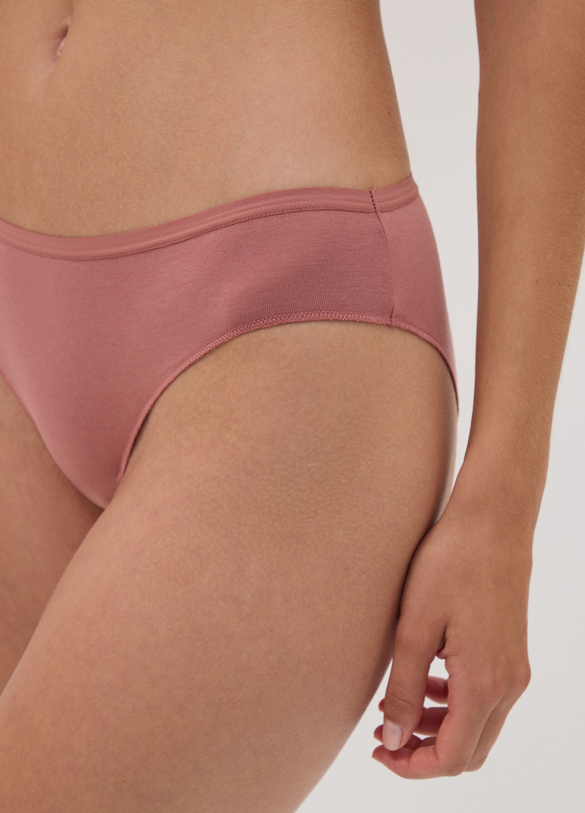 5-pack of multicolour briefs in organic cotton and stretch viscose