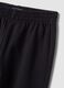 Black pure cotton flare-fit joggers for girls_3