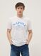 Wei&szlig;es T-Shirt aus reiner Baumwolle mit Print, Regular Fit_1