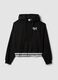 Black cotton-blend hooded sweatshirt_0