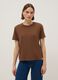 Brown pure cotton T-shirt_0