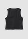 Black Milano stitch waistcoat in stretch viscose, regular fit_6