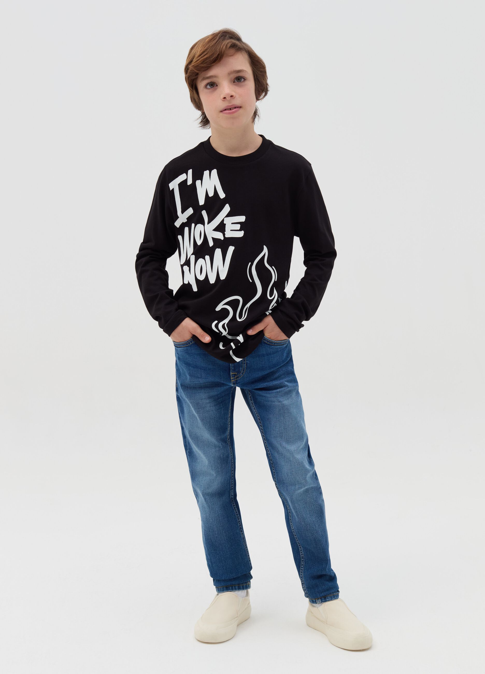 Slim-fit jeans with five pockets