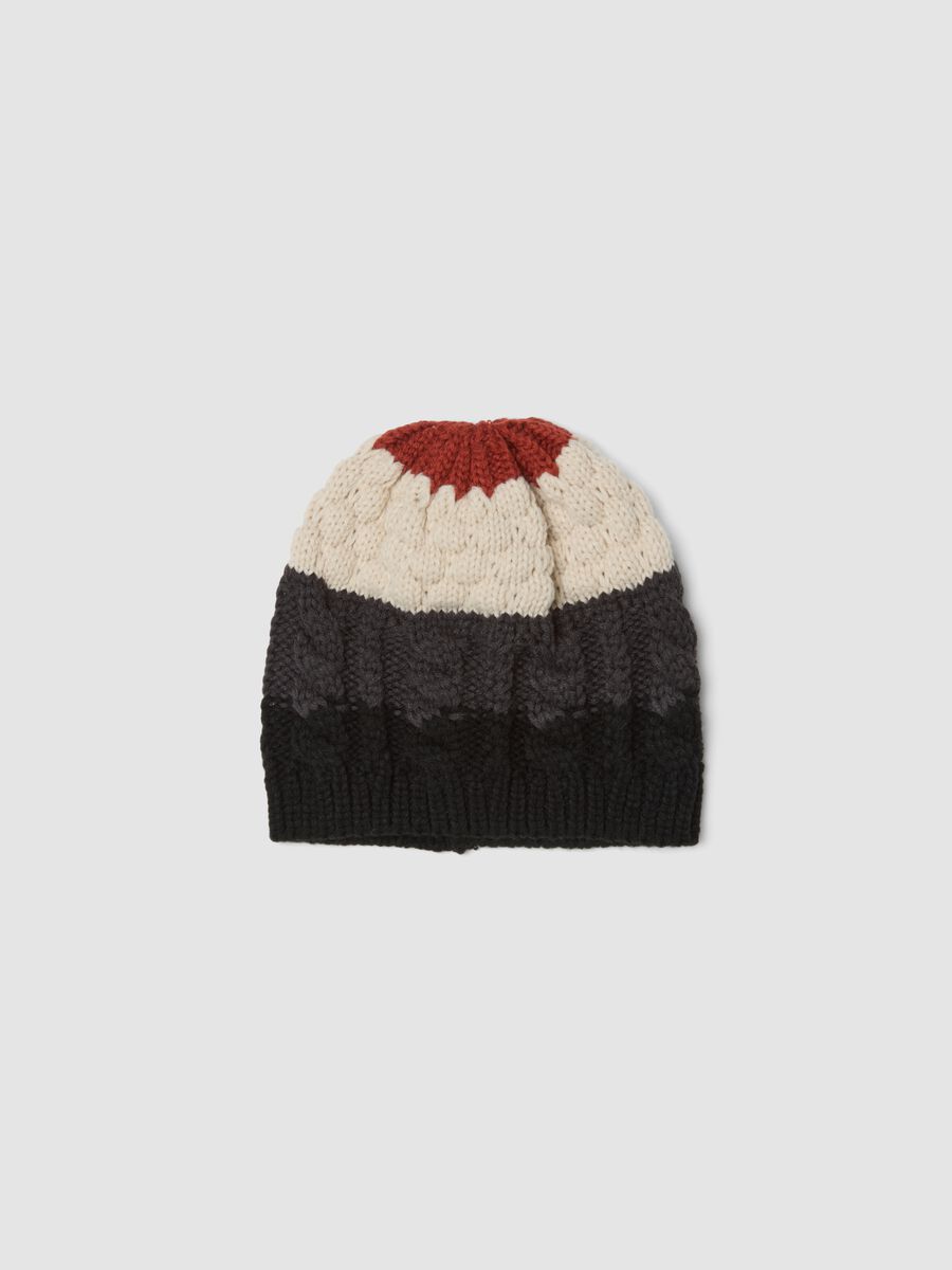 Beanie multicolor in maglia_0