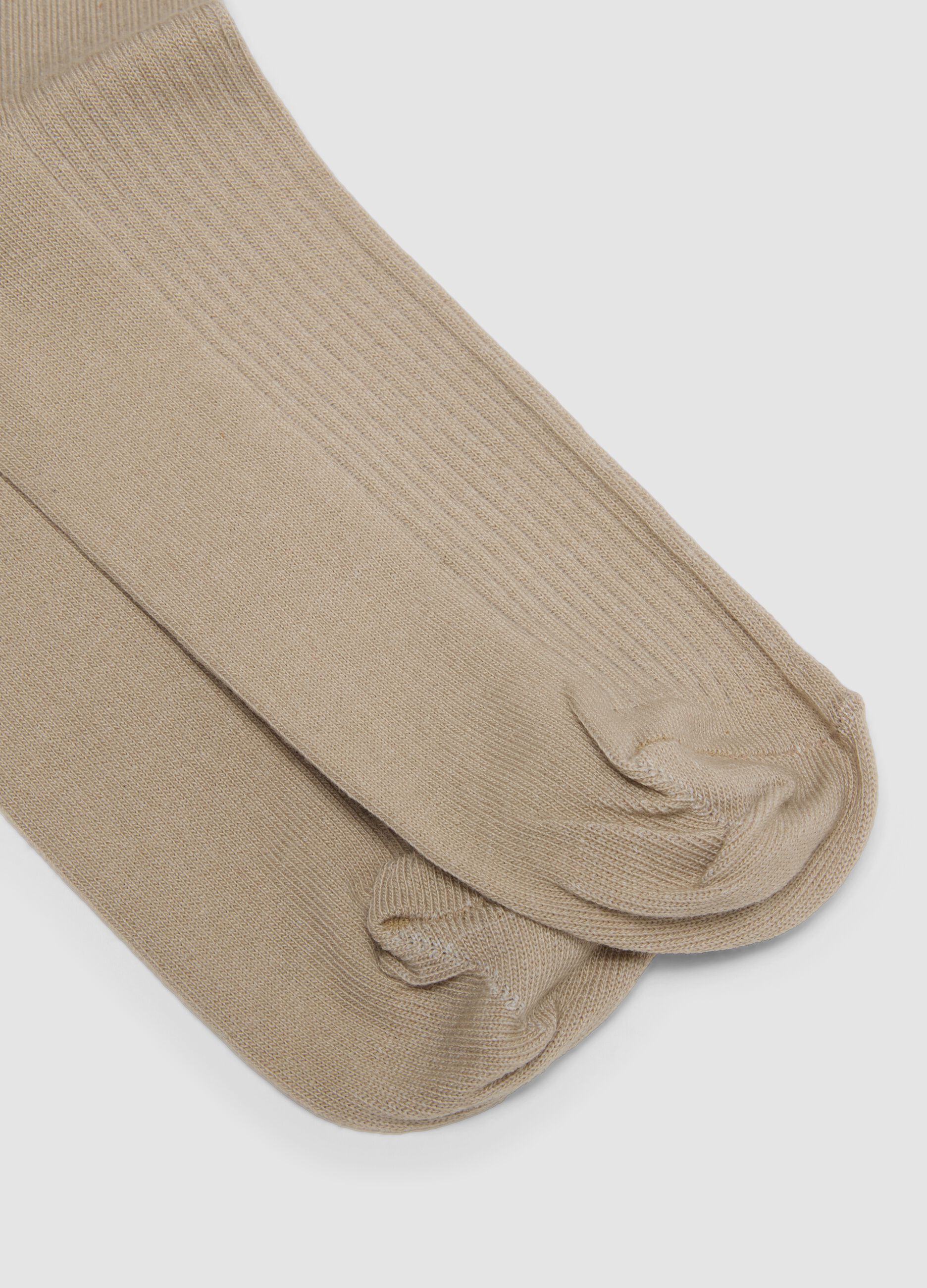 3-pack of brown stretch cotton socks