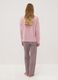 Pink pure organic cotton crew-neck pyjamas_2