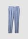 Light Blue Pure Linen Trousers_0