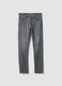 Men&rsquo;s grey denim slim-fit stretch cotton jeans_4