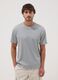 Hellblaues T-Shirt aus reiner Baumwolle_2