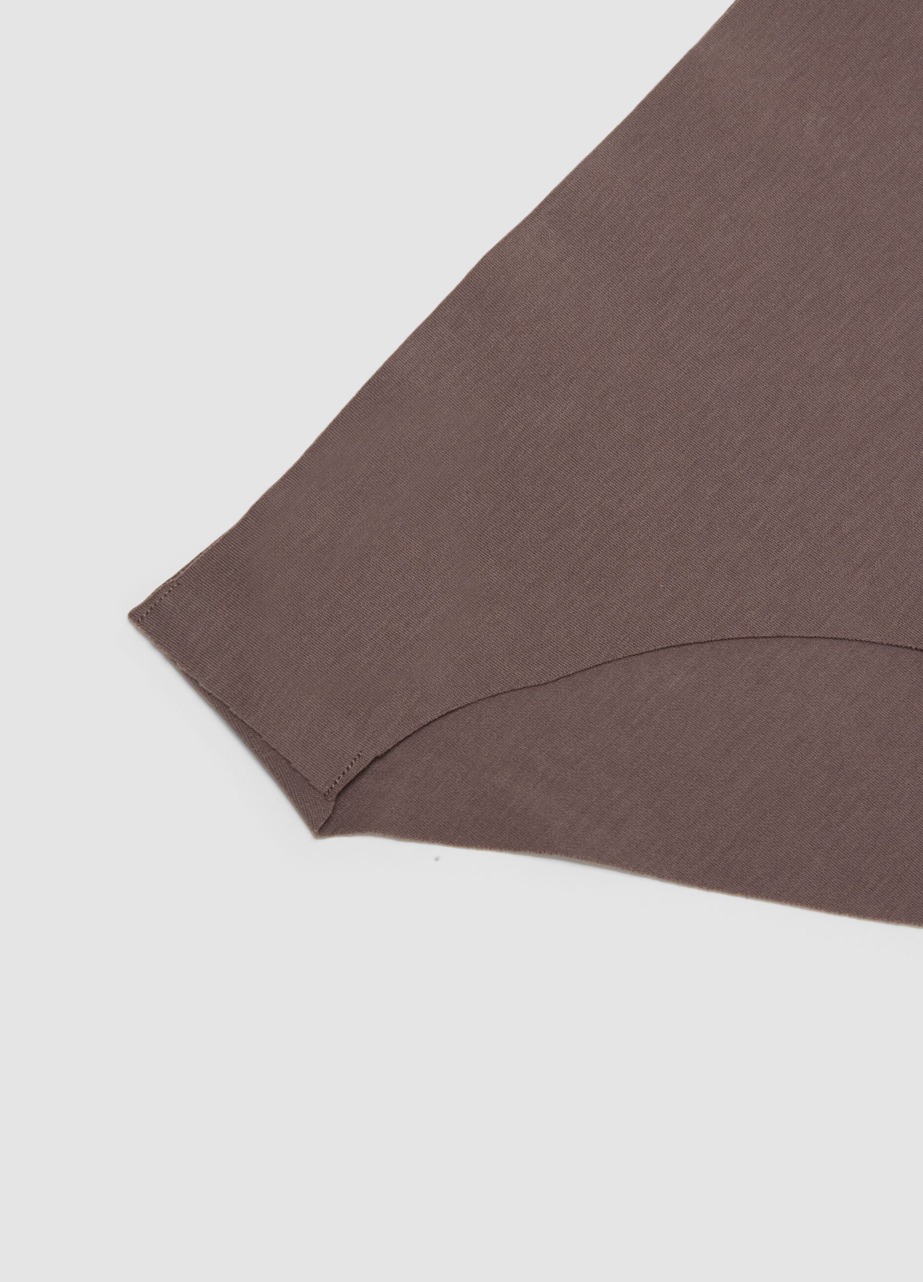 Brown stretch organic cotton briefs