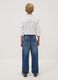 Blue baggy pure cotton ripped jeans for boys_1