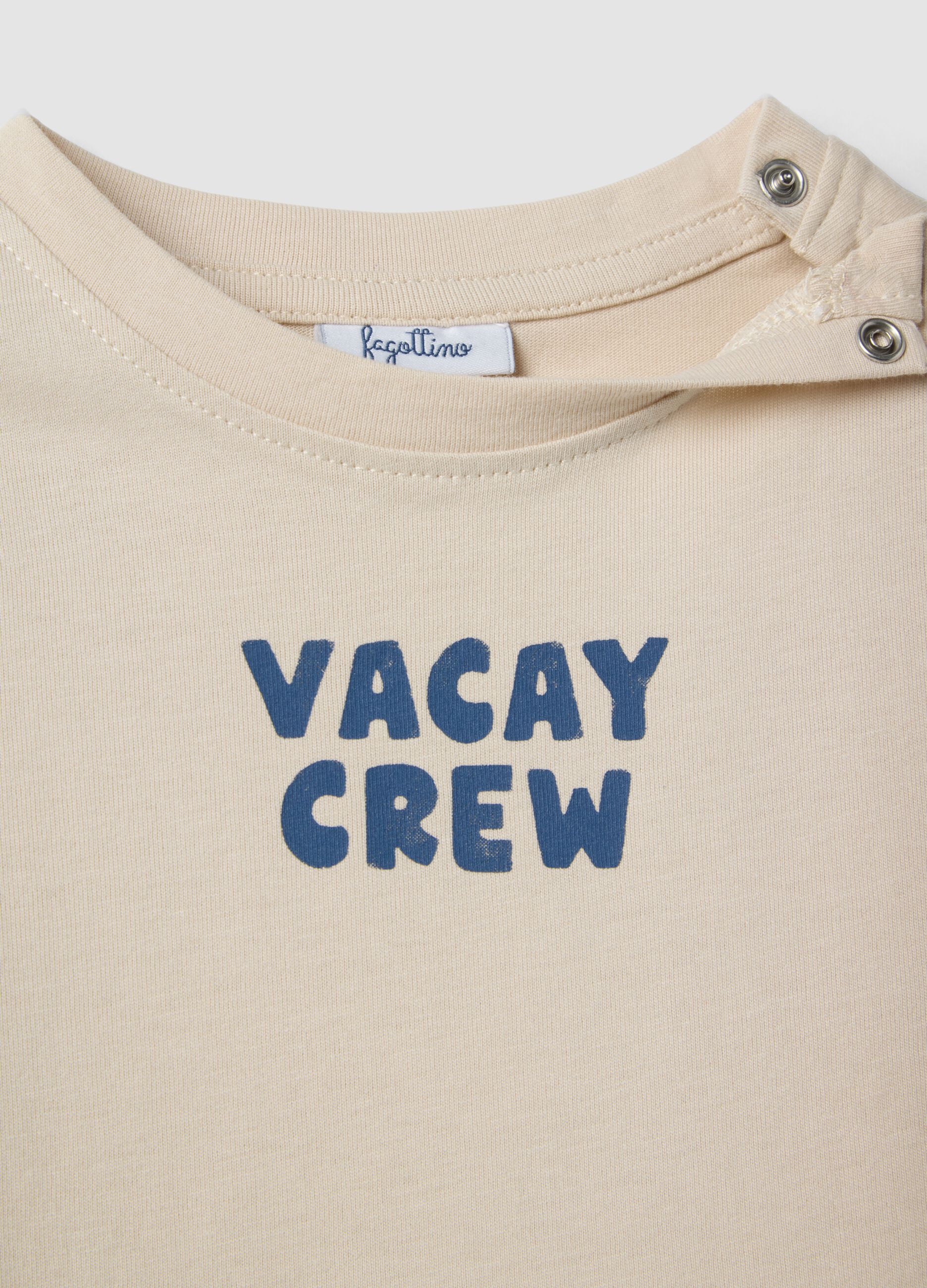 &Mu;&pi;&epsilon;&zeta; &pi;&alpha;&iota;&delta;&iota;&kappa;ό T-shirt &alpha;&pi;ό 100% &beta;&alpha;&mu;&beta;ά&kappa;&iota;, regular &epsilon;&phi;&alpha;&rho;&mu;&omicron;&gamma;ή, &mu;&epsilon; &sigma;&tau;ά&mu;&pi;&alpha;