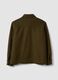 Blazer marrone in misto lana con ricami floreali_2
