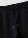 Cal&ccedil;as jogger pretas em 100% algod&atilde;o org&acirc;nico, regular fit, para rapariga_5
