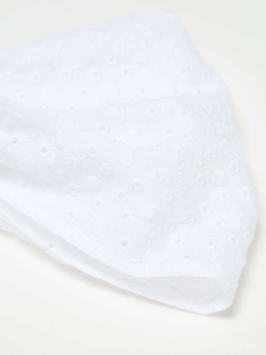 Bandana in broderie anglaise cotton_2