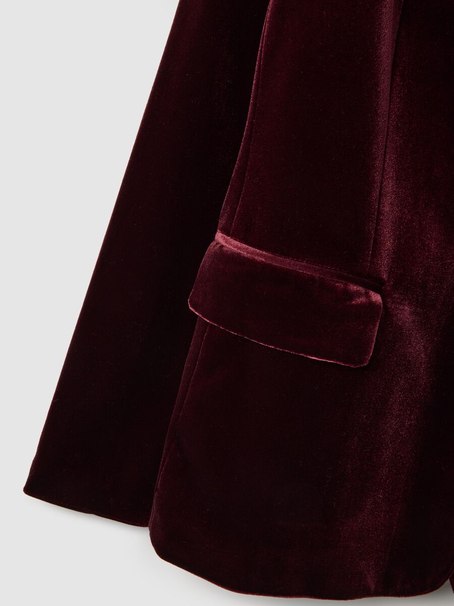 Blazer in velluto rosso slim fit_1
