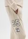 Boy's beige regular fit pure cotton joggers_2