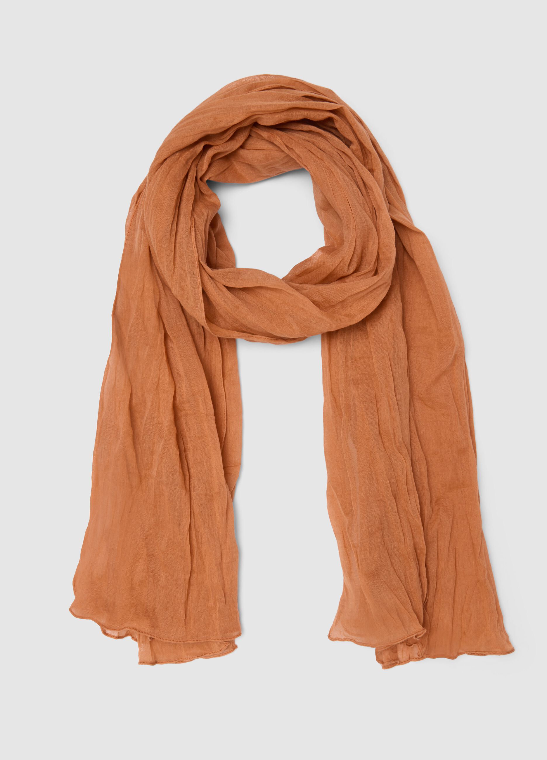 Orange Pure Cotton Scarf