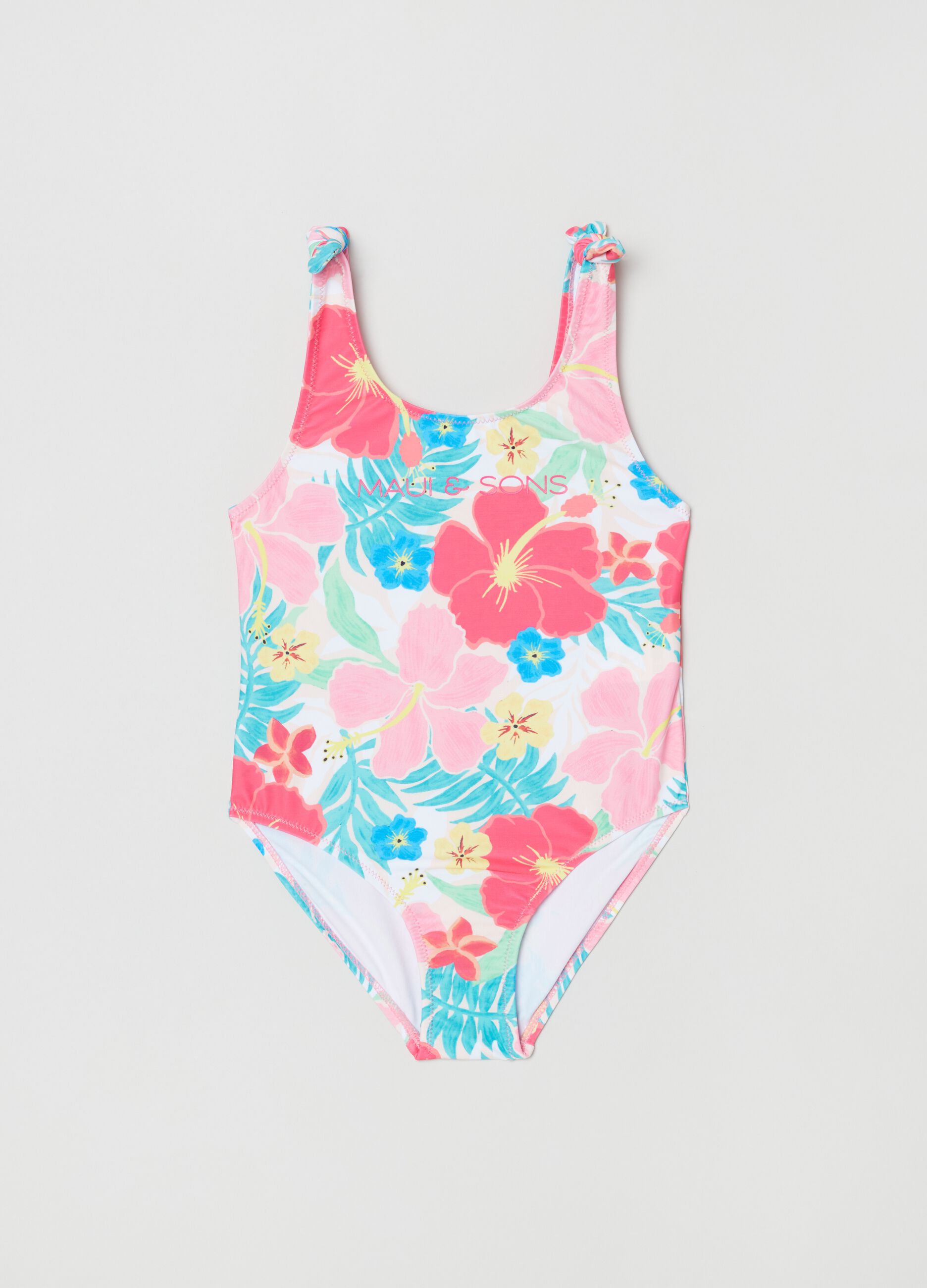 One-piece floral swimsuit by Maui and Sons