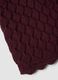 Gilet rosso in crochet di puro cotone regular fit_5