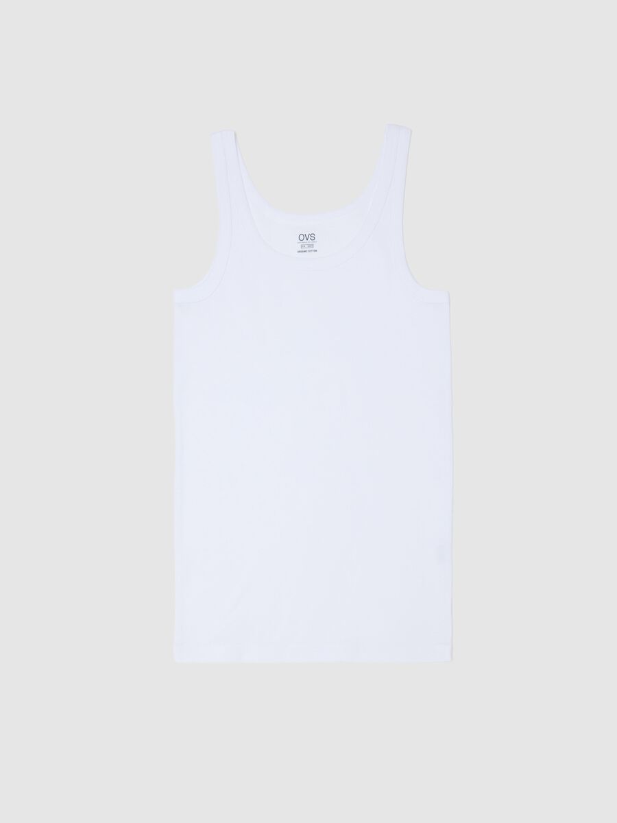 White pure cotton vest regular fit_4