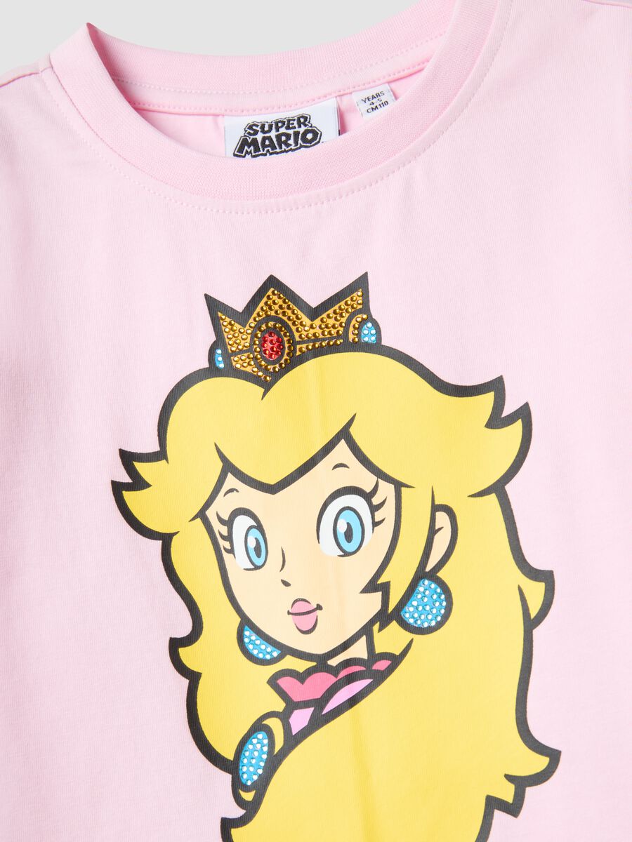 Girls' multicolour stretch cotton set with Peach print_2