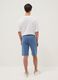 Boys' blue pure cotton shorts, regular fit with print_1