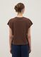 Brown fitted pure cotton short-sleeve T-shirt_3