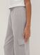 Cal&ccedil;as jogger de algod&atilde;o puro cinza para meninas corte regular_2