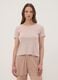 Bunter Pyjama aus reiner Bio-Baumwolle mit gestreiftem T-Shirt und Shorts_1