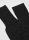 Two-pack of black long wool blend socks_1