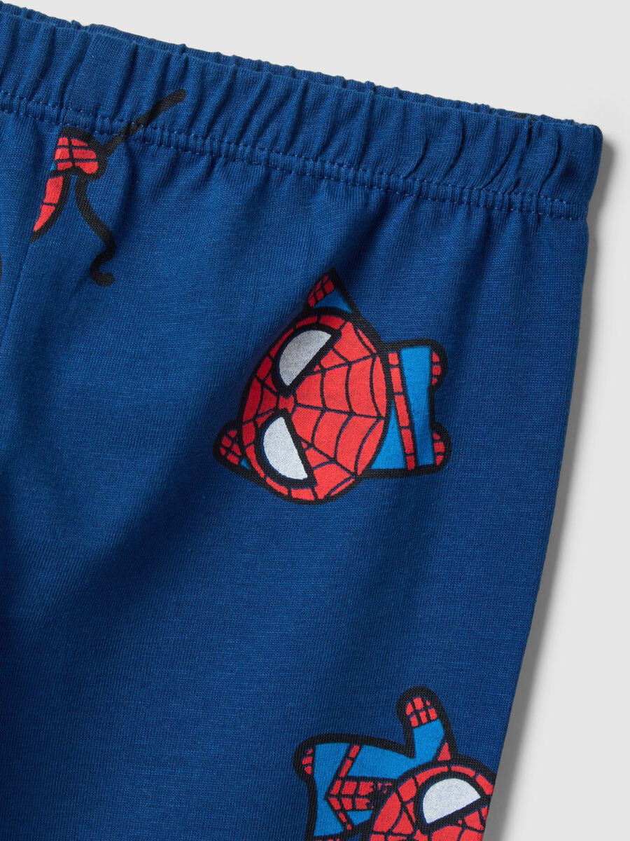 Newborn blue pure cotton pyjamas regular fit with Spider-Man prints_2