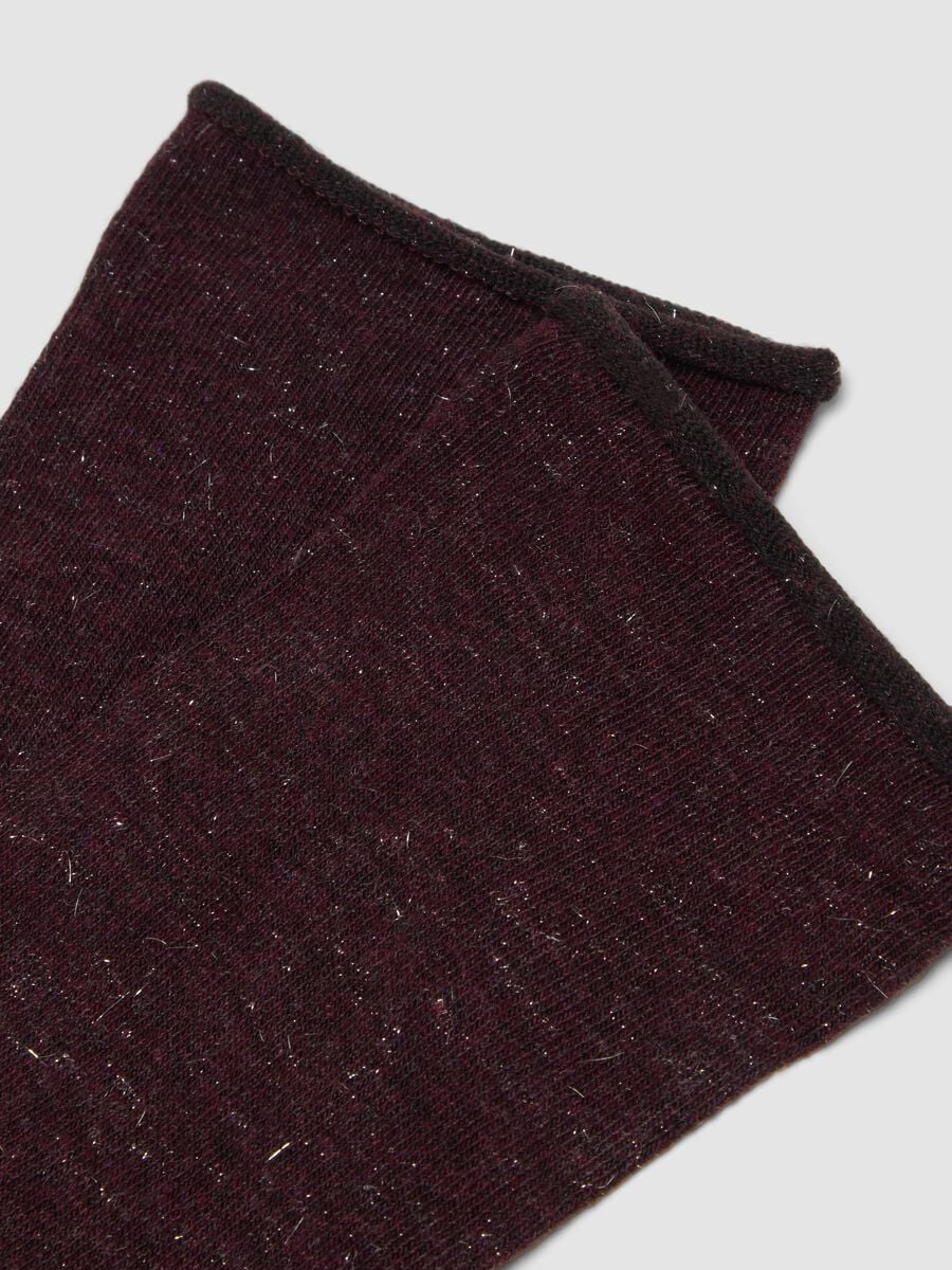 Red socks in stretch viscose_2