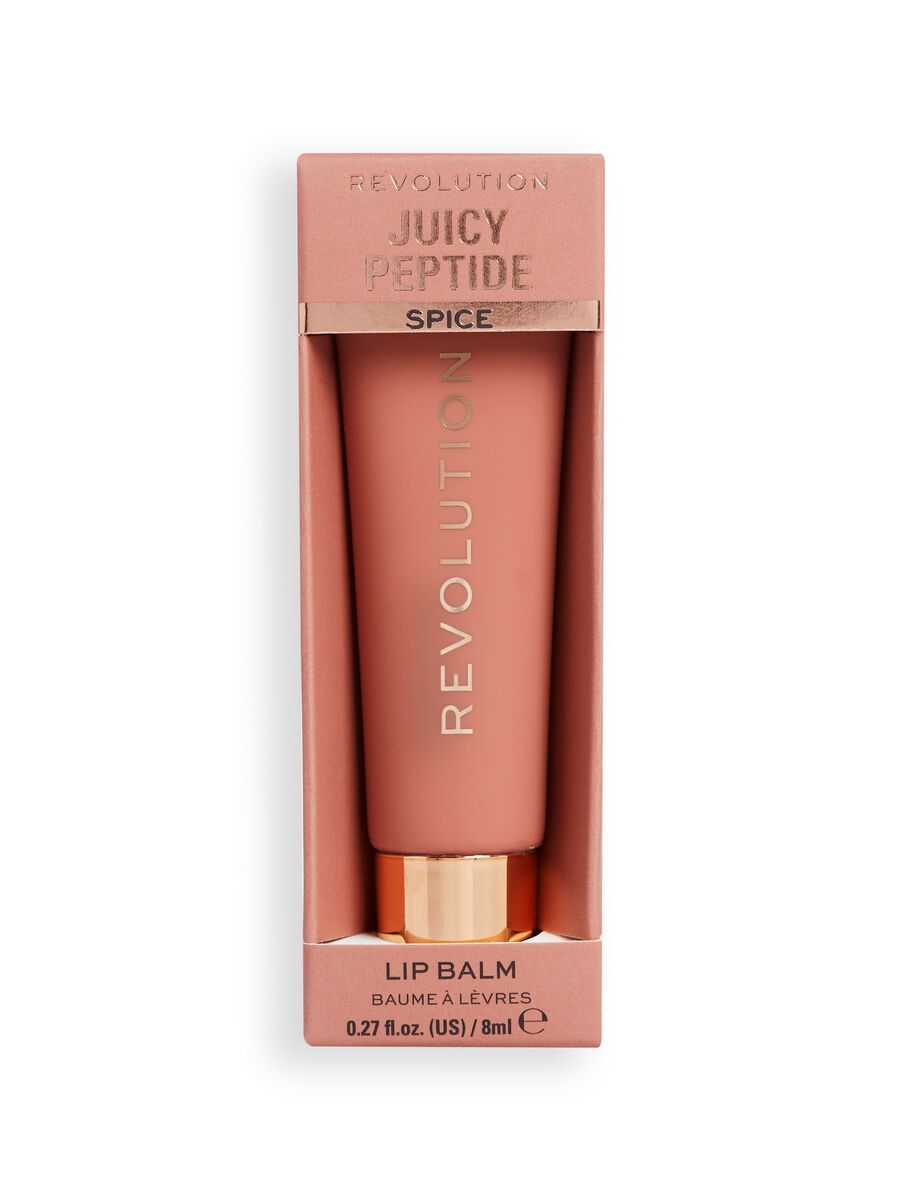 Revolution Juicy Peptide Lip Balm Nude Spice_0