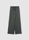 M&eacute;lange Grey Regular Fit Trousers_4