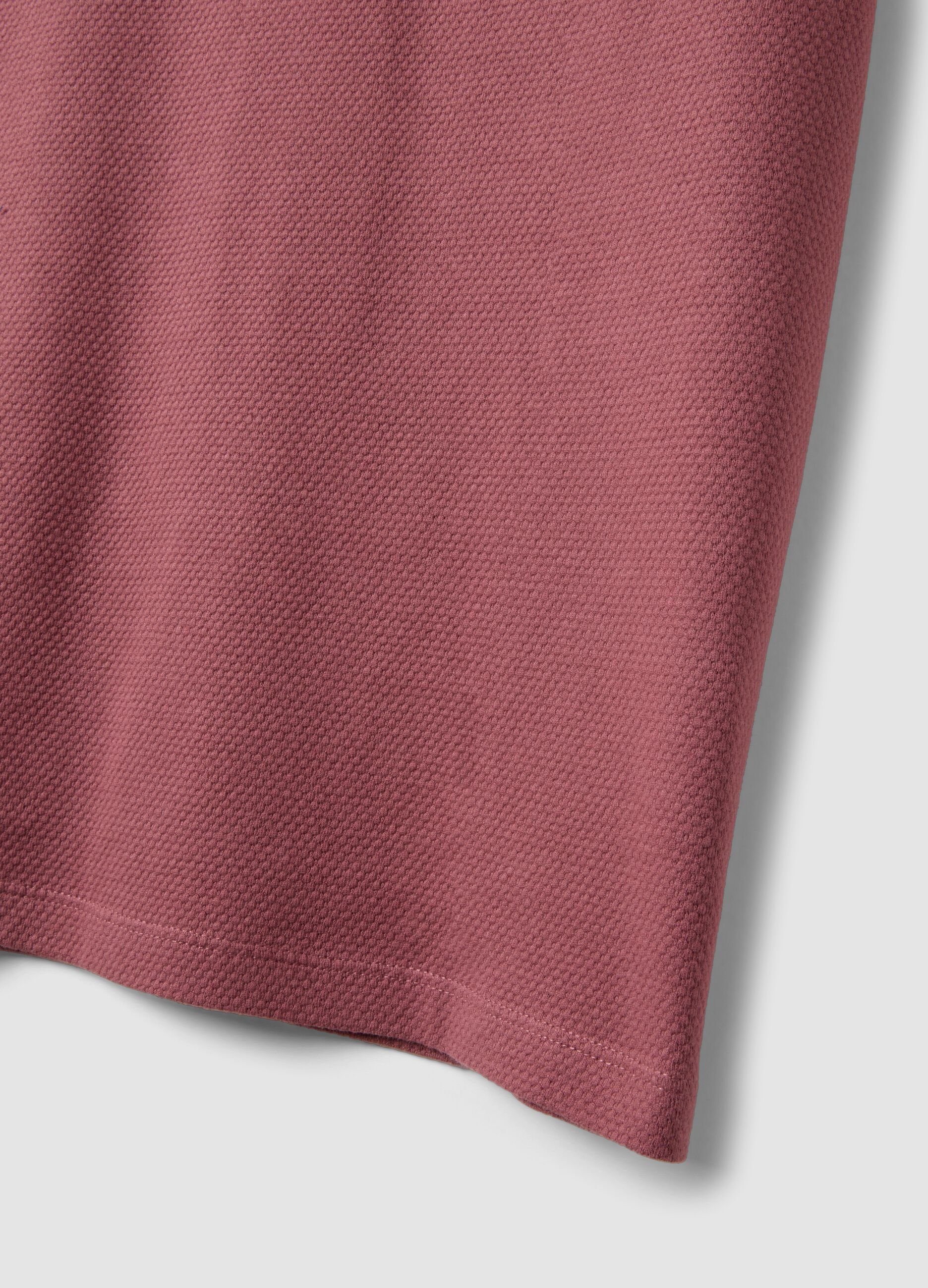 Pink short-sleeve pure cotton T-shirt