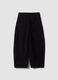 Black pure cotton baggy-fit trousers_2